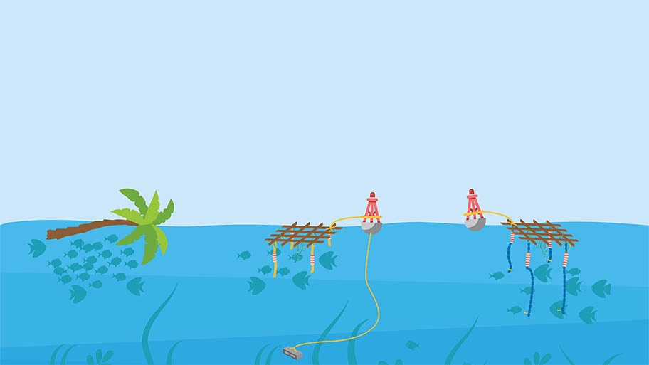 Fish Aggregating Devices used in FAD fishing