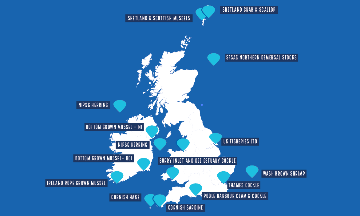 UK FISHERIES MAP UK Fisheries map